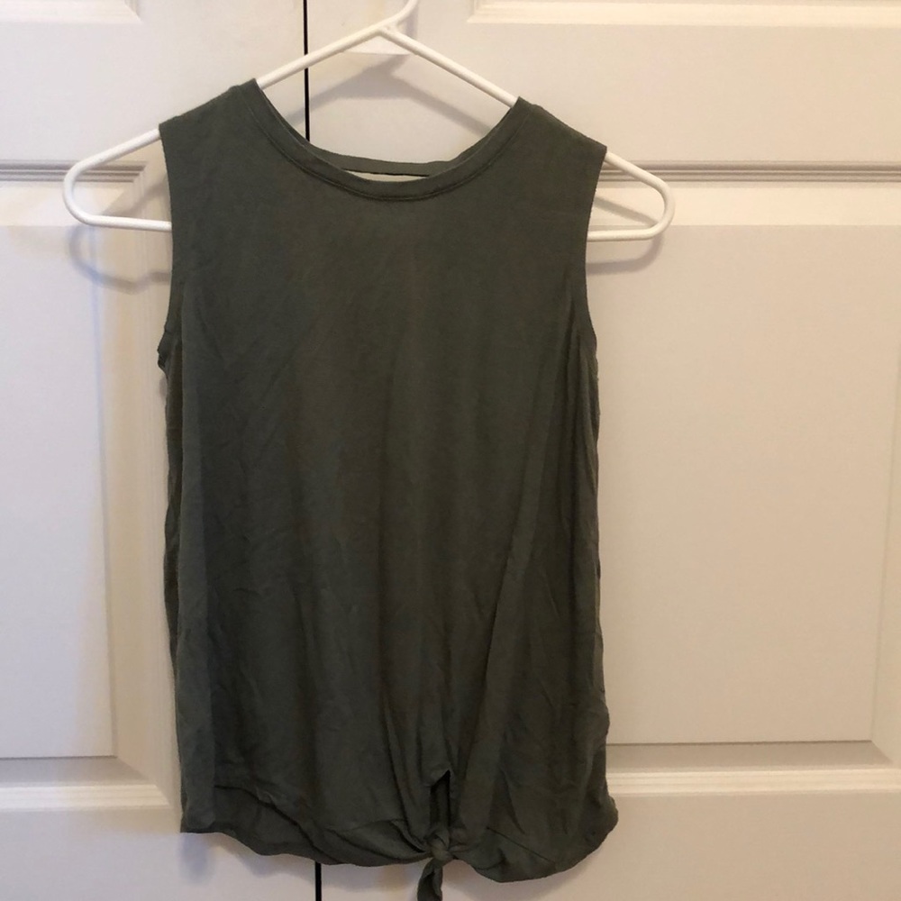 Green tank top